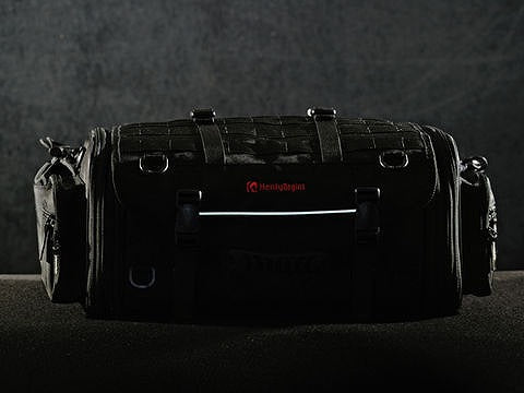 ヘンリービギンズ ツーリングシートバッグ DH-718 ブラック Mサイズ 33~42L