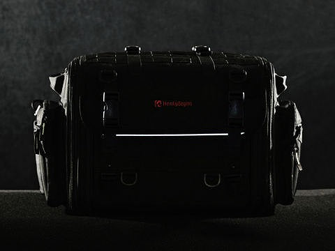 ヘンリービギンズ ツーリングシートバッグ DH-719 ブラック Lサイズ 44~60L