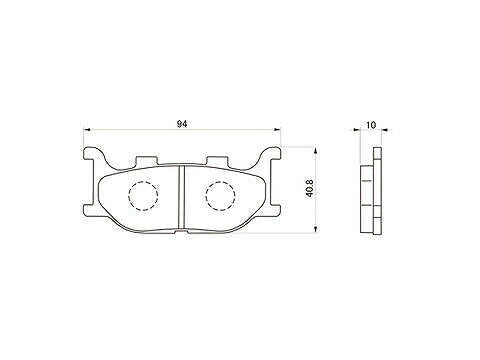 Daytona 66767 Golden Pad X Front Brake Pads Majesty