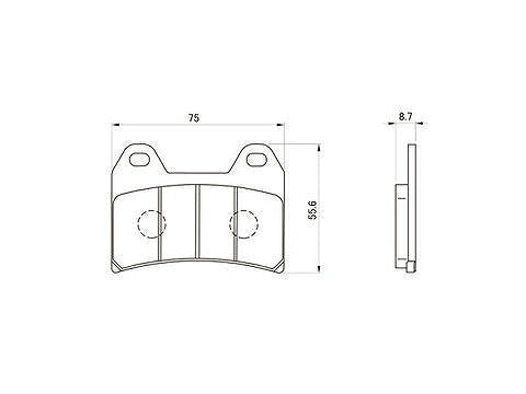 Daytona 66768 Golden Pad X Brake Pads Front XJR1300