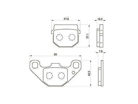 Daytona 67660 Golden Pad X Front Brake Pads KSR-1/2