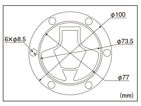 フューエルキャップパッド ポッティングタイプ KAWASAKI1 カワサキ ニンジャ250 '13