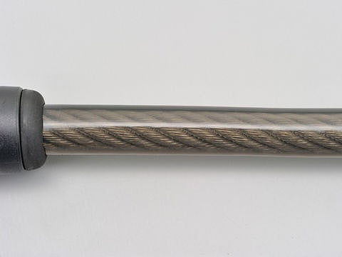 ストロンガーワイヤーロック シルバー 1800mm キーロックタイプ 900g