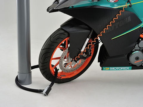 ストロンガーロック ディスクロック&ワイヤー シルバー 1200mm 670g