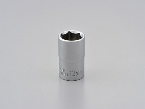 ショート六角ソケット 6ポイント 12MM
