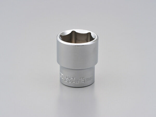 ショート六角ソケット 6ポイント 19MM
