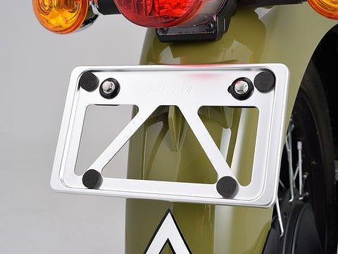 軽量ナンバープレートホルダー クリア Sサイズ 原付用角型