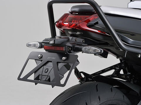 軽量ナンバープレートスタビライザー ブラック Lサイズ 126cc以上用