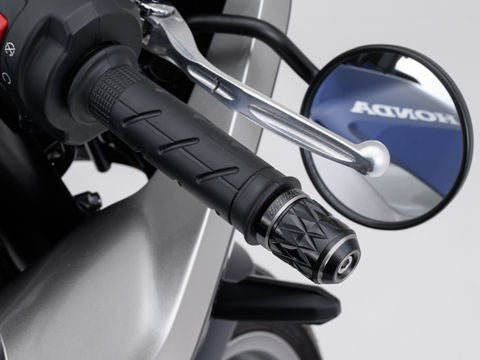 PREMIUM ZONE Handlebar End Plugs KIRIKO Ash Silver for Honda M6