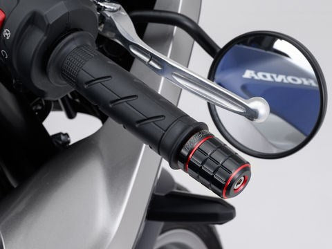 PREMIUM ZONE ハンドルバーエンドプラグ BRICK レッド ホンダ車 M6