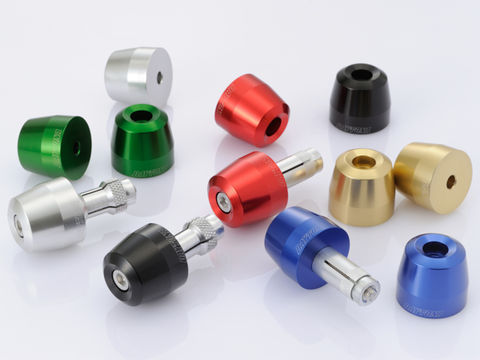 アルミビレットバーエンド シャンパンゴールド ハンドル内径φ14~φ19 サーフェスタイプ