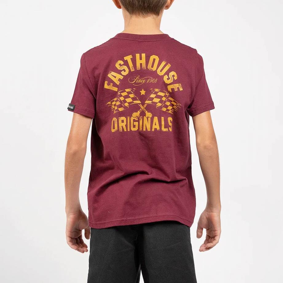 ユース シグナル Tシャツ マルーン