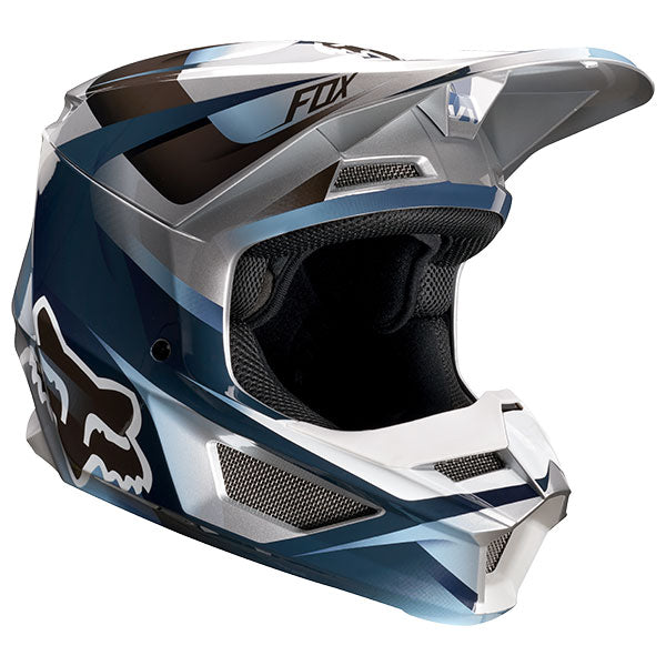 V1 モティーフヘルメット ユース/キッズ ブルー/グレー YSサイズ/47cm~48cm