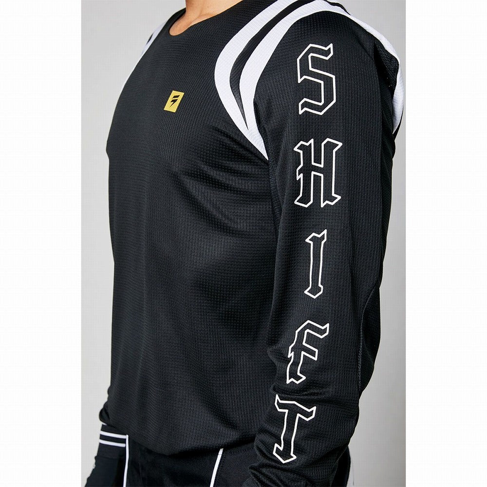 ジャージ ホワイトレーベル フレア ブラック Lサイズ