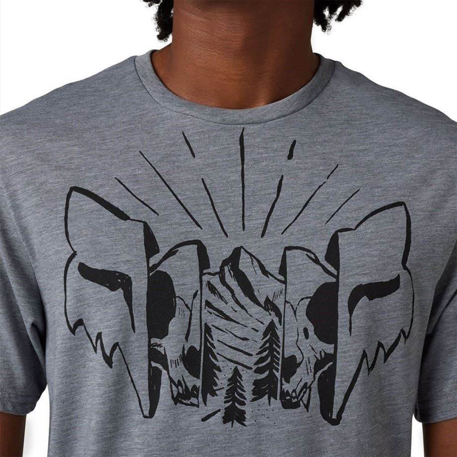 フォーマット テックTシャツ ヒーサーグレー