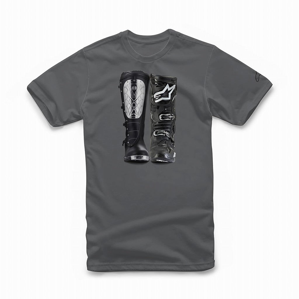 ビクトリールーツ Tシャツ チャコール ロゴT 半袖