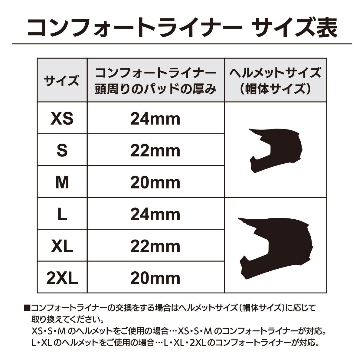 エースヘルメット コンフォートライナー ブラック