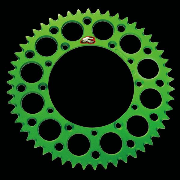 ウルトラライトカラースプロケット グリーン 51T リヤ KX80/85