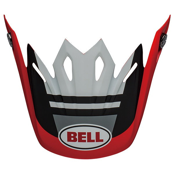 MOTO-9 MIPS Visor Prophecy Matte White/Red/Black