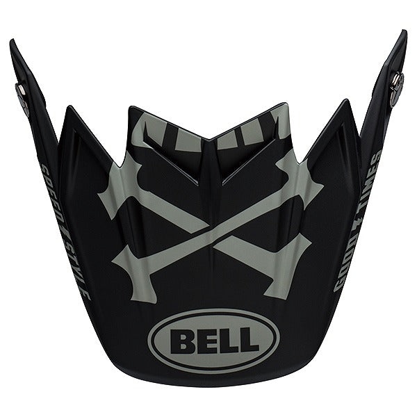MOTO-9 FLEX VISOR WRWF Matte Black/White