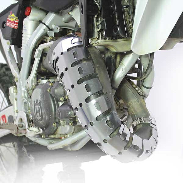 エキゾーストパイプガード 2ST チャンバー チタンカラー