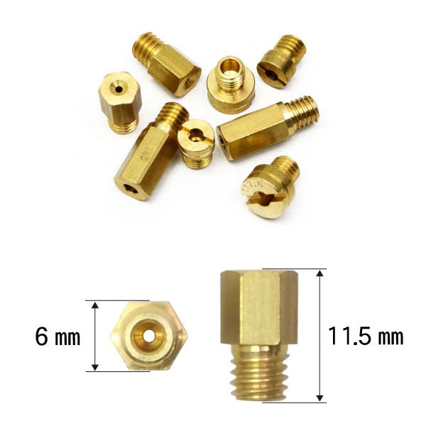Main Jet MIKUNI Hex Type #165, 1 pc.