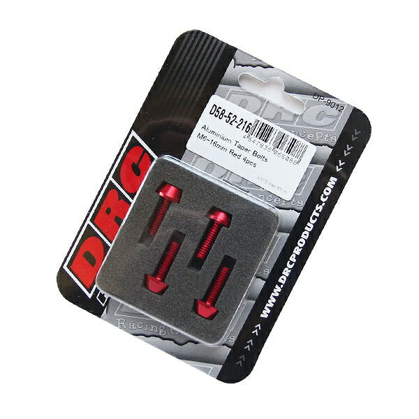 M6 アルミテーパーボルト レッド 赤 4個 16mm