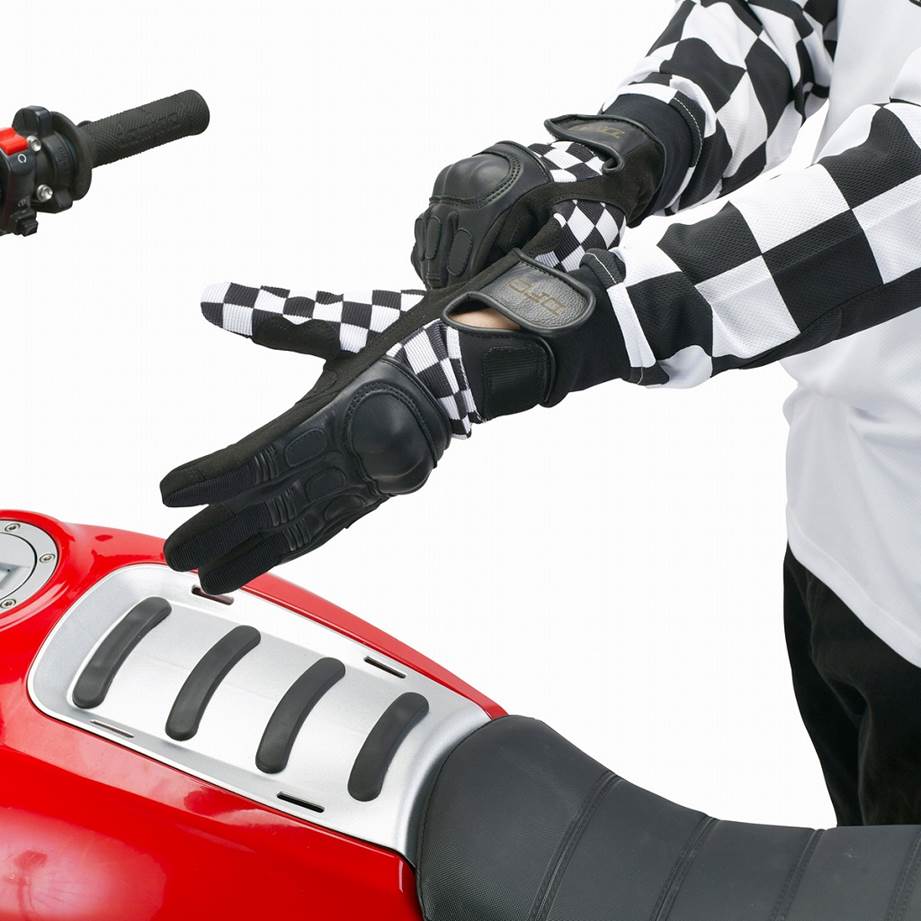 Tracker Gloves Checker Black