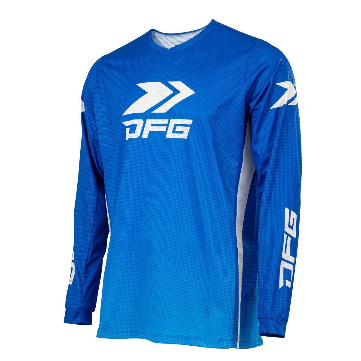 ソリッド ジャージ ブルー/ホワイト