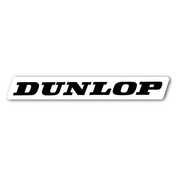 レーシング ステッカー each DUNLOP ホワイト 22cm