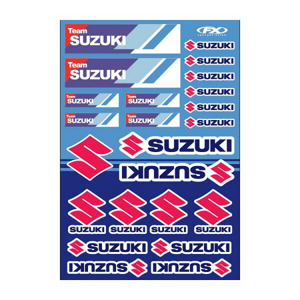 OEM ステッカーシート 48cm×30cm SUZUKI RACING/スズキレーシング