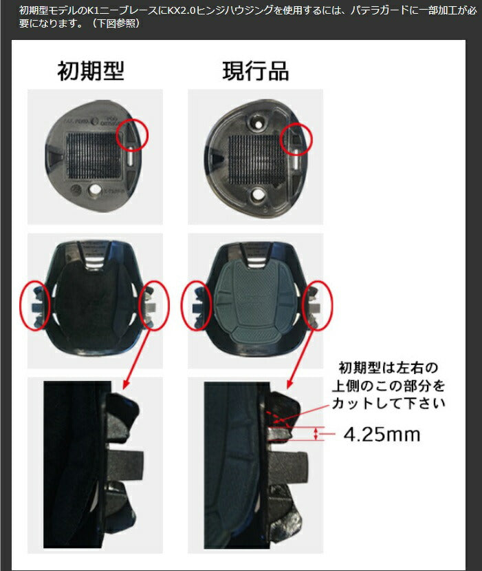 Hinge Housing K8 for 2.0 Knee Braces, 1 set (left and right sides are interchangeable) - K8 Ultimate, K4 Premium, K1 Youth, K700, K300