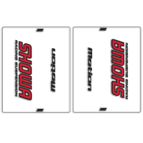 Fork Decal SHOWA Red/Black Clear