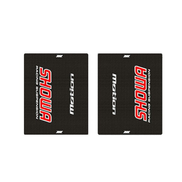 Fork Decal SHOWA Red/White CARBON-2