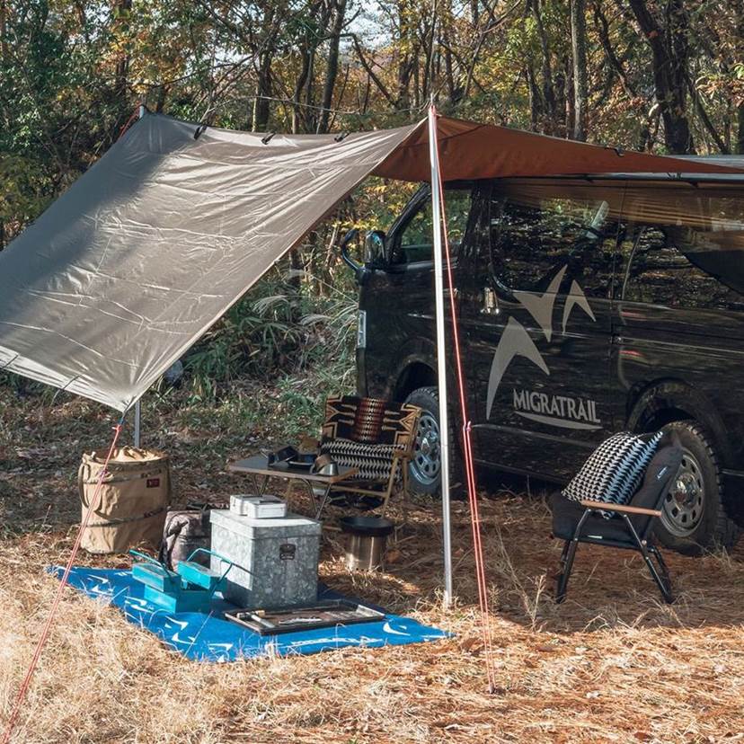 ラゲッジマット ブルー 110×190cm