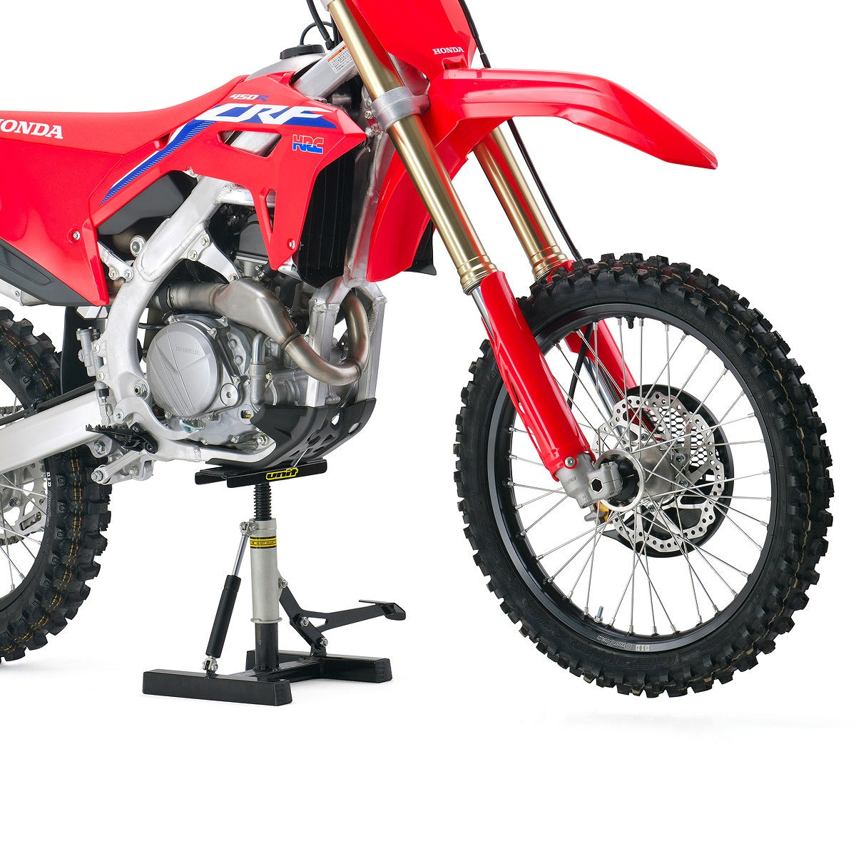 Off-Road Motorcycle Stand A1360 with Damper, Narrow, Black
