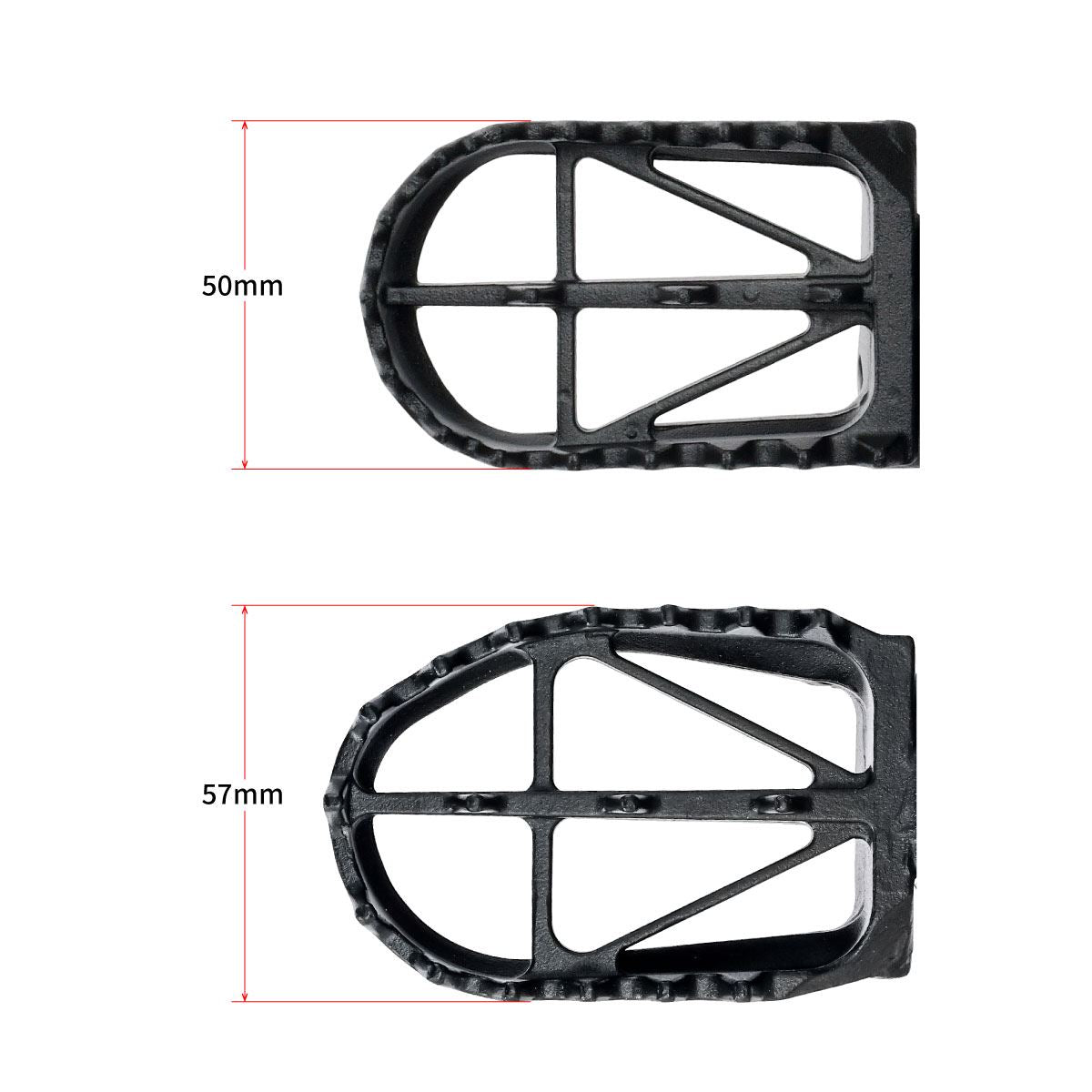 Wide Foot Pegs Chromoly 50mm TT-R110E