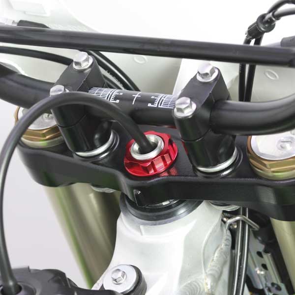 Steering Stem Nut M22x30-P1.0 H12 Red
