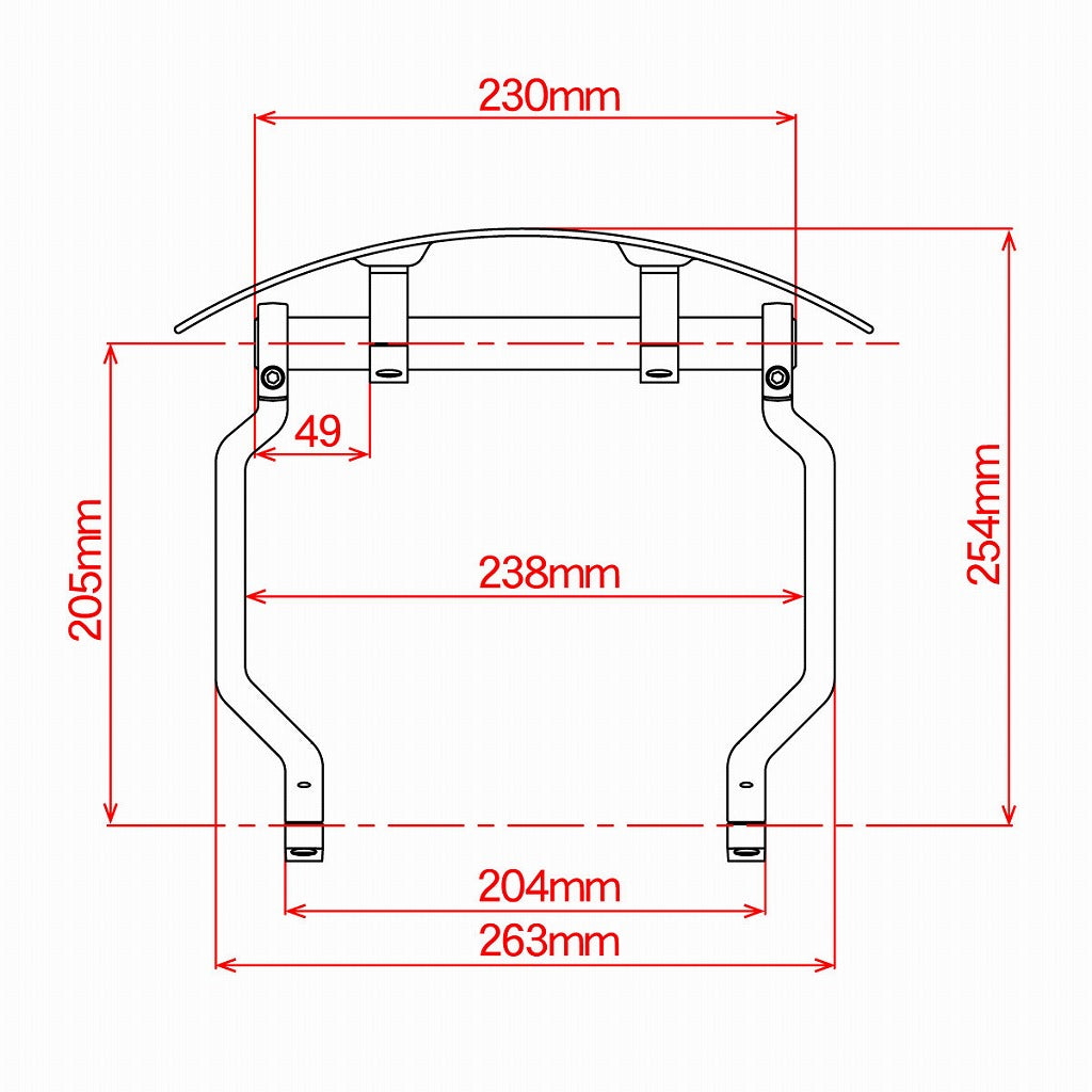 Explorer Windshield Universal Light Smoke for 22.2mm Handlebars - Standard Type