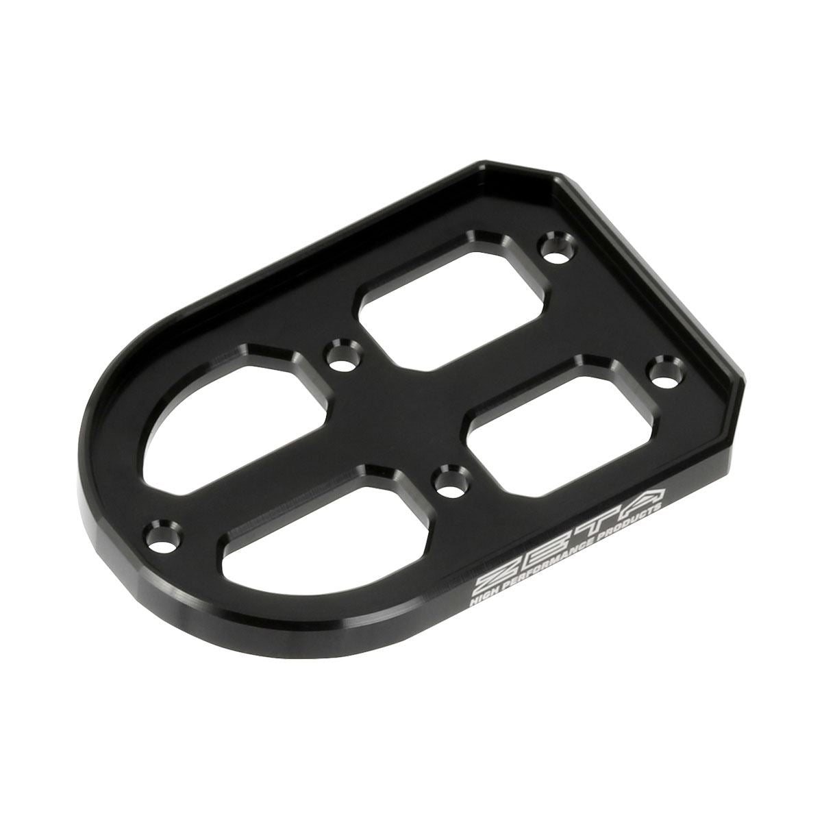 Adventure Footpeg Replacement Aluminum Base Black Left/Right Common 1 Piece