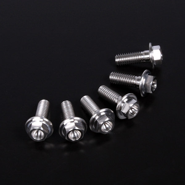 Z-Titanium B-Disc Bolt Set, Flange Bolt φ6-M6x17, 6pcs