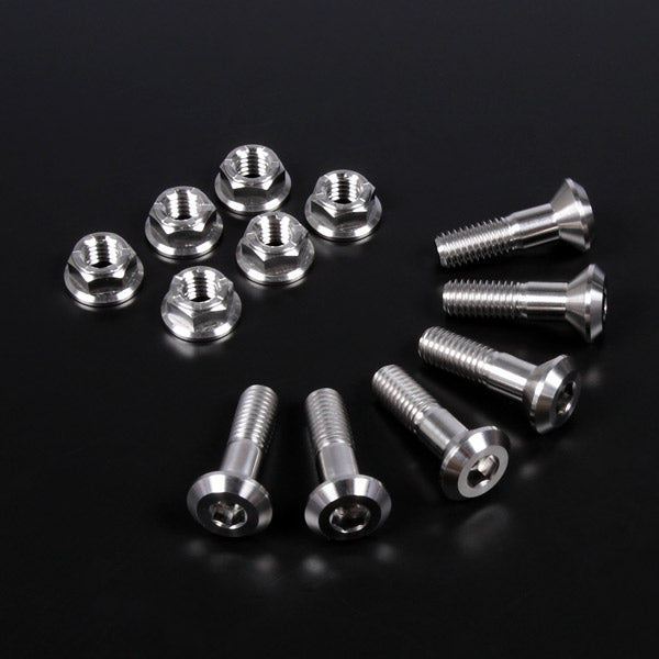 Z-Titan Sprocket Bolt and Nut Set, Tapered Bolt, M8-P1.25, 25mm, 4 Pieces