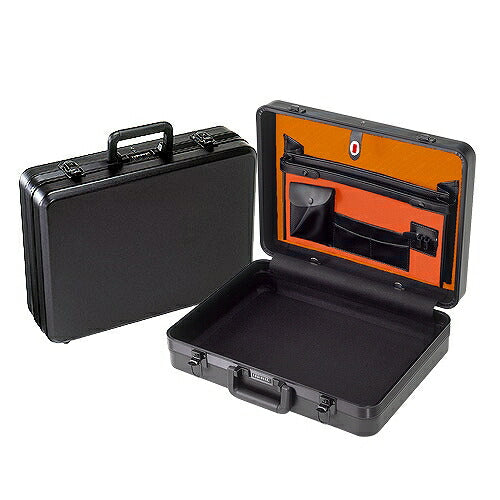 アタッシュケース 本体外寸(内寸):453(440)X334(320)X100(92)mm 重量:2kg