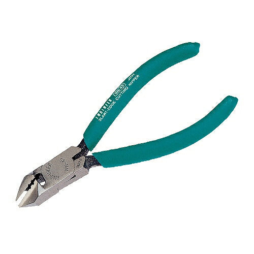 斜ニッパー 穴付 125mm サイズ:133X51mm 材質:S58C 刃部硬度:HRC58±4 切断能力:銅線φ2mm ストリップ用穴径:1.2mmφ、1.6mmφ