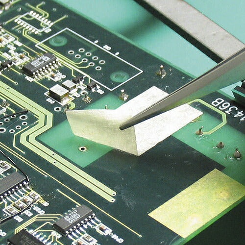 鉄腕ピンセット 先平 ピンセット サイズ:125X9mm 材質:SUS304 先端サイズ:1.3mm つまみ荷重:150g