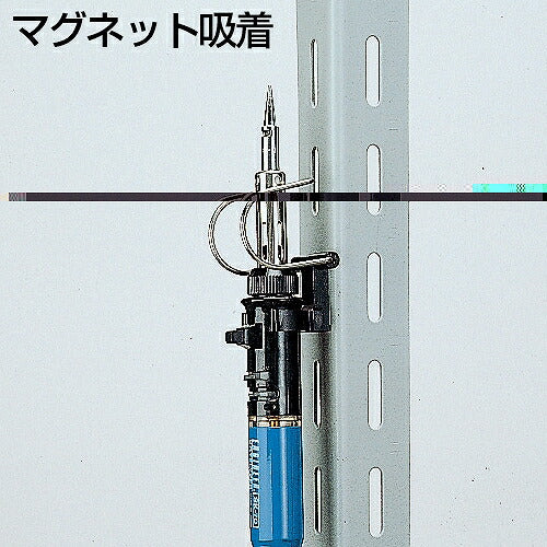 コテライザー 60 Cセット サイズ:218X25X27mm 材質:ナイロン 方式:ガス触媒発熱方式 熱出力:最大約450℃(半田コテ)、最大約650℃(ホットブロー) ガス充填量:14ml