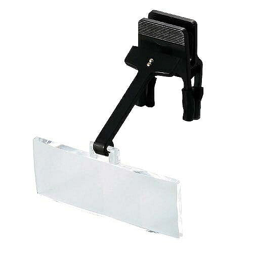 メガネ型ルーペ レンズサイズ:74X28mm レンズ材質:アクリル樹脂 倍率:2倍 作動距離:17~30cm