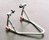 Double Caster Stand, Chrome, Rubber Arm