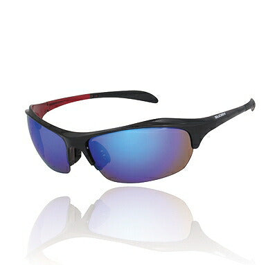 SUOMY Sunglasses Black Red/Blue Mirror