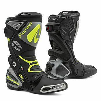 Icepro Racing Boots Black/Gray/Yellow Fluo 27cm
